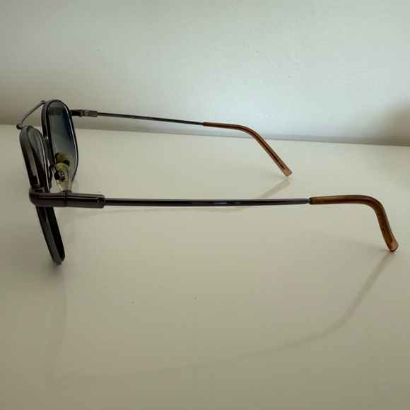 Technolite Flex Eyeglasses Frames TLF 707 GM Gunmetal Gray Aviator 55-18-145 - Picture 2 of 6